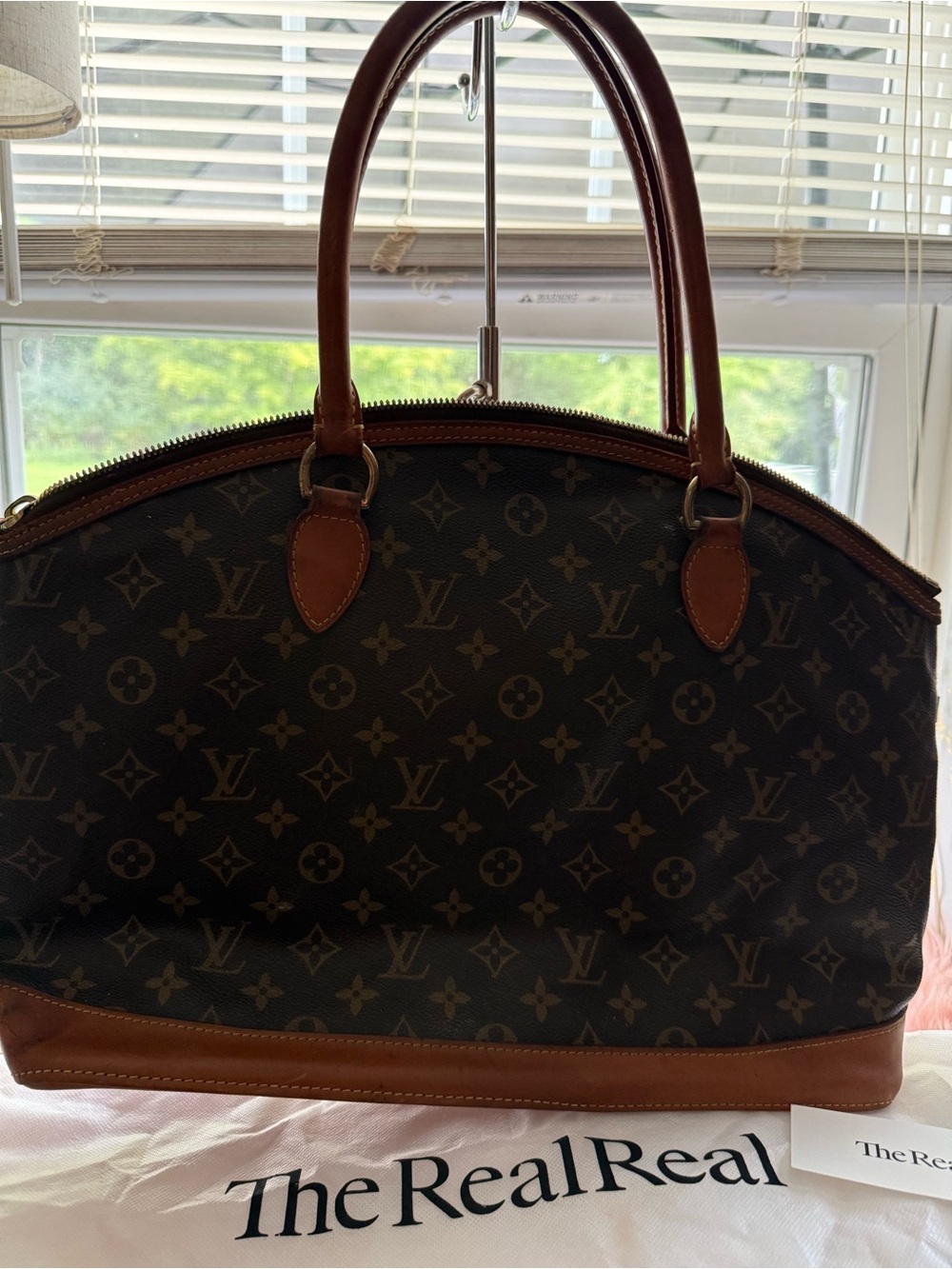 Louis Vuitton Vintage Lockit Horizontal  Monogram Canvas with Tan Leather Trim